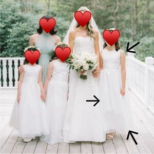 Flower girl dress, ivory, size 12 (matching size 6 available!)